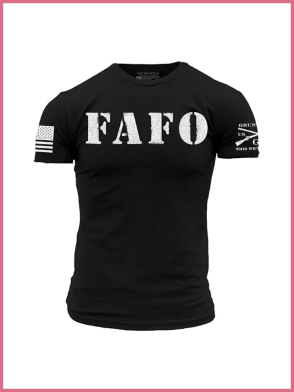 Men's Graphic Crew Neck Short Sleeve T-Shirt Patriotic Military Tee
